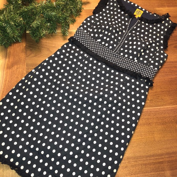 Tory Burch Dresses & Skirts - Tory Burch Navy Blue and White Polka Dot Dress
